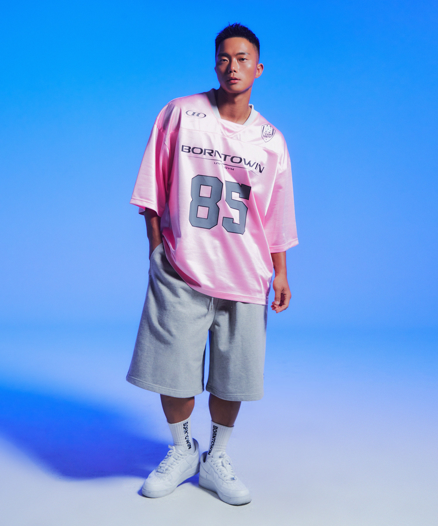 85 RUGBY JERSEY T-SHIRTS [PINK]