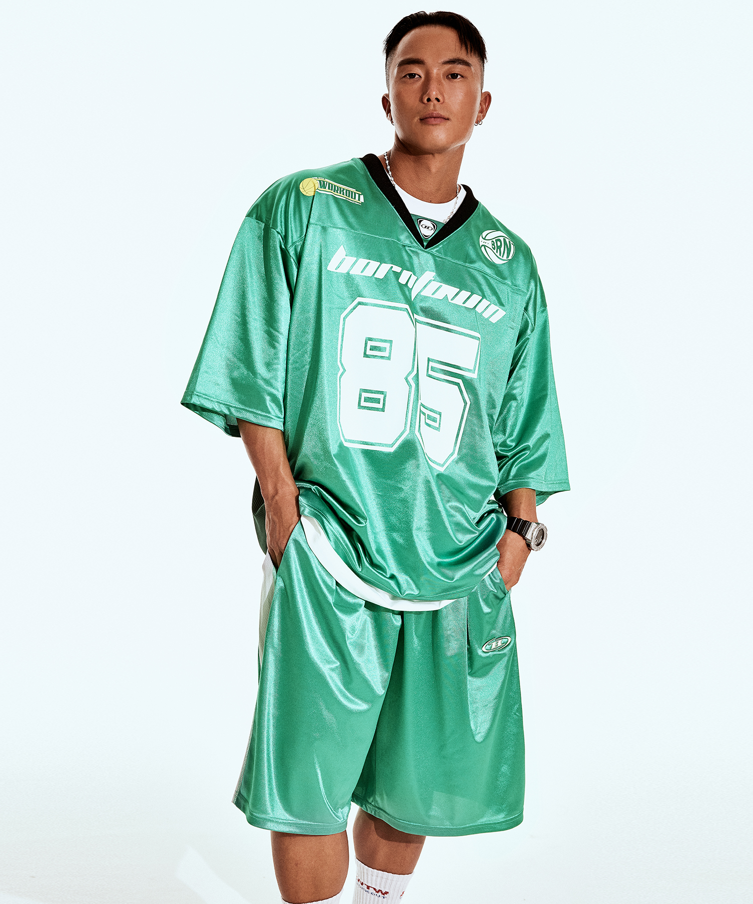 MESH RUGBY JERSEY [GREEN]