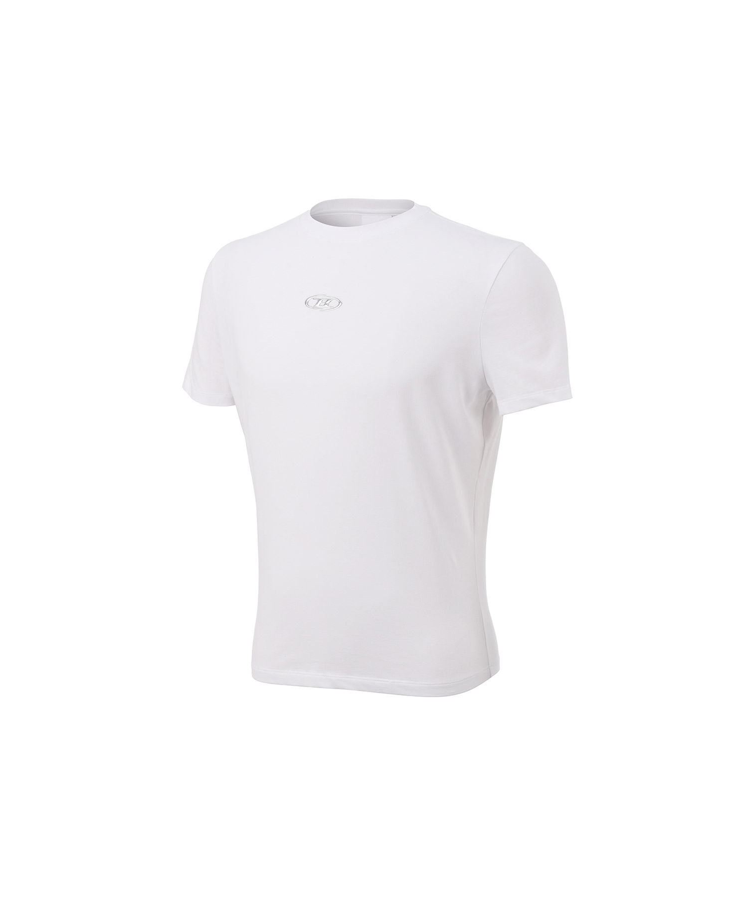 SILVER B LOGO MUSCLE FIT T-SHIRTS [WHITE]